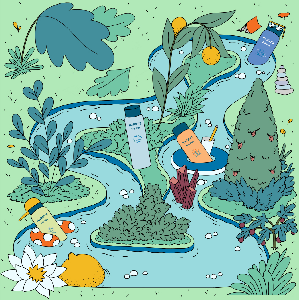 Illustration: Lazy River Body Wash